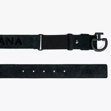Cavalleria Toscana - Ceinture suede with tufted logo
