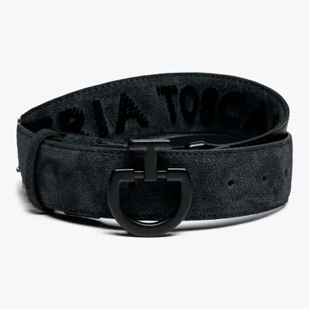 Cavalleria Toscana - Ceinture suede with tufted logo