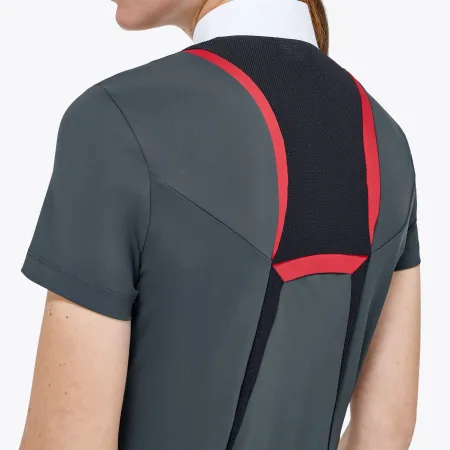 Cavalleria Toscana - Polo de compétition REVO 3D jersey mesh zip